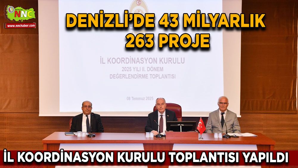 Denizli’de 43 milyarlık 263 projede çalışmalar devam ediyor