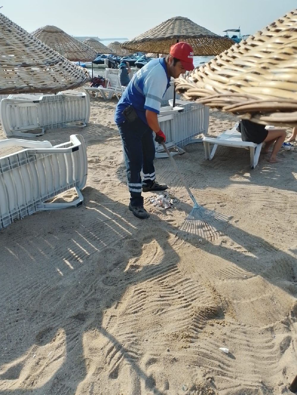 Didim Belediyesi sahil temizliğini aralıksız sürdürüyor