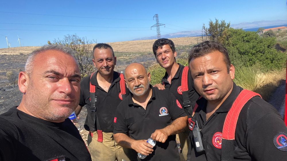  Düzceli ateş savaşçıları Seferihisar’dan Çeşme’ye