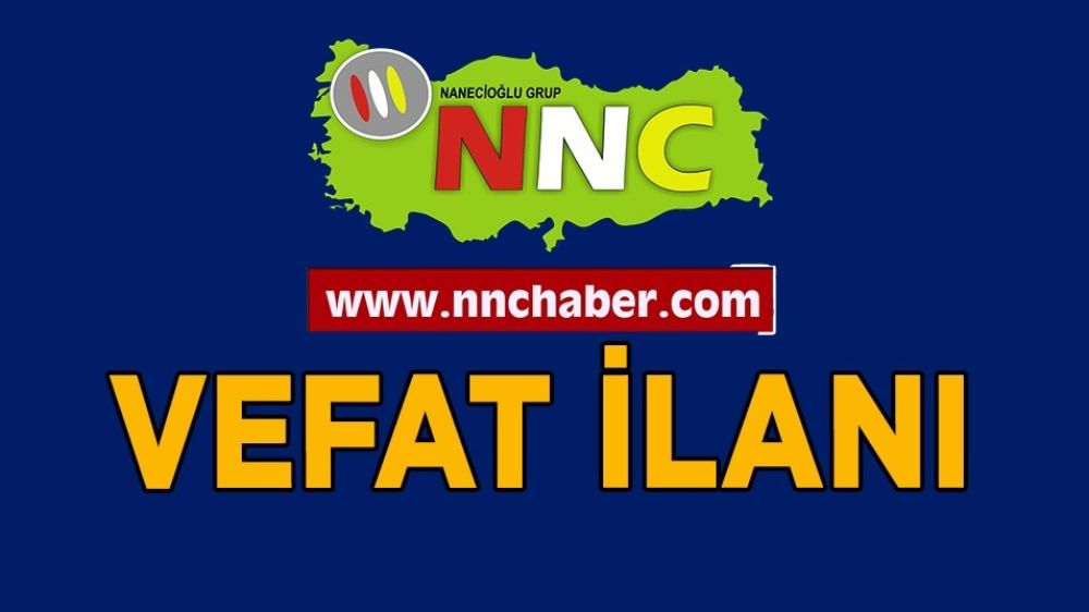 Elmalı Vefat Recep Kayhan