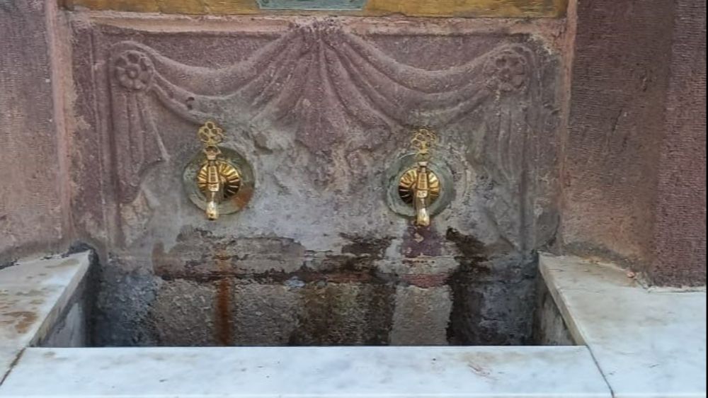 Ertuğrulgazi Türbesi önündeki tarihi çeşmelere bakım yapıldı