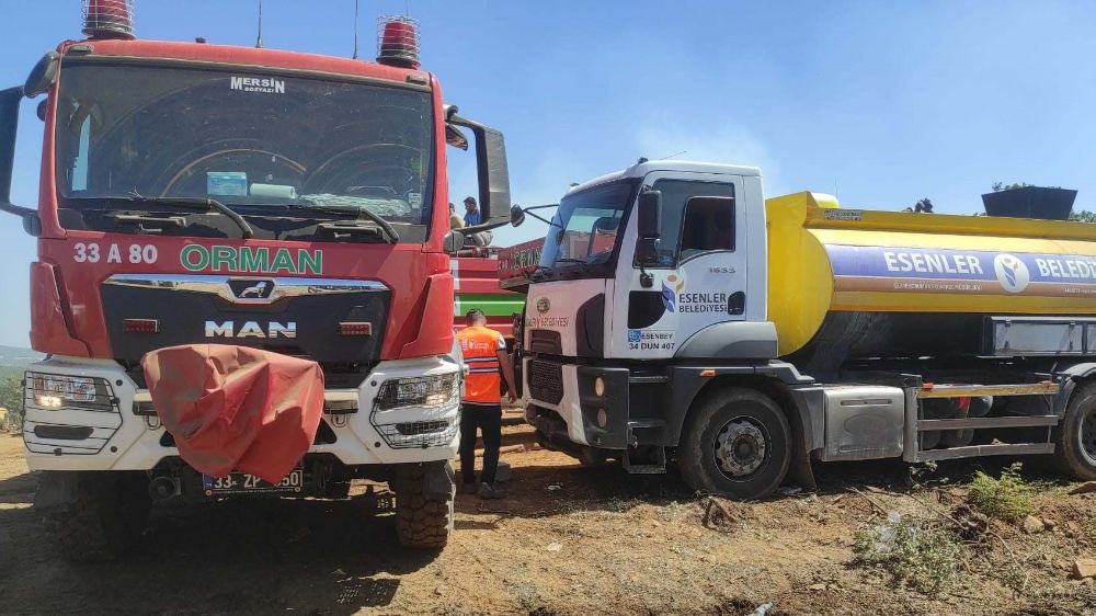 Esenler Belediyesi’nden Bursa’daki yangına anında müdahale