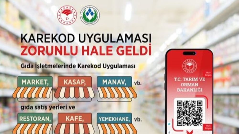 Gıda işletmelerinde karekod uygulaması zorunlu oldu