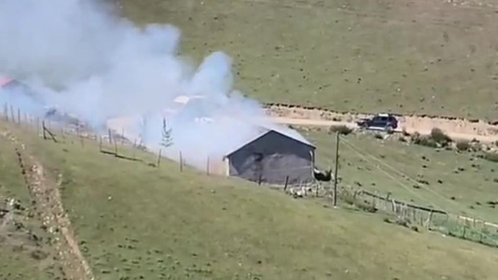 Giresun'da yayla evinde yangın
