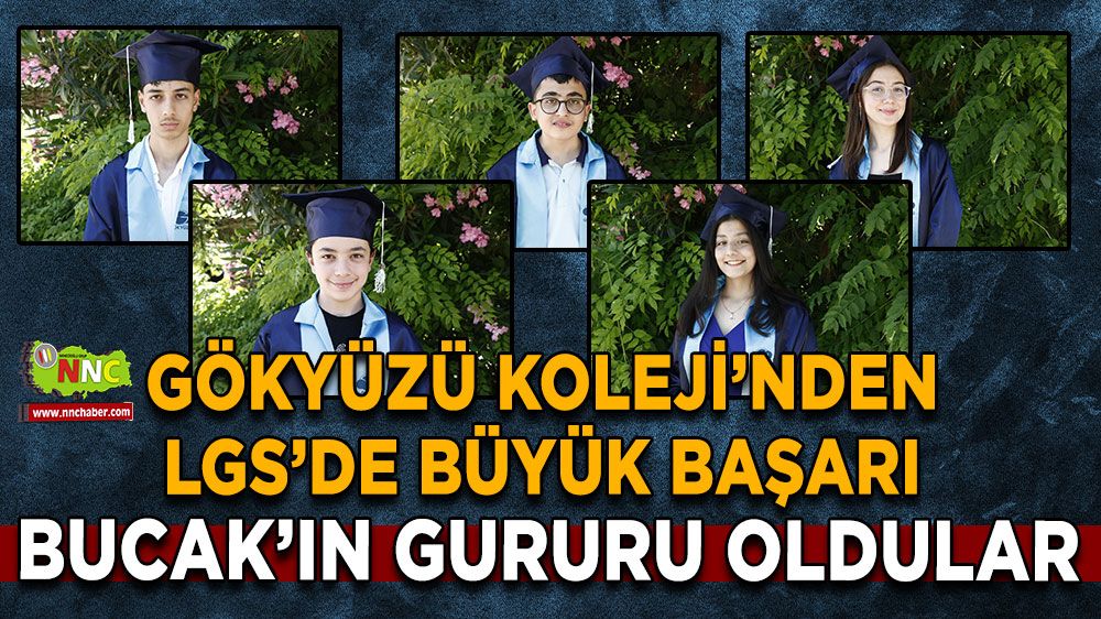 Gökyüzü Koleji’nden LGS’de büyük başarı Bucak’ın gururu oldular