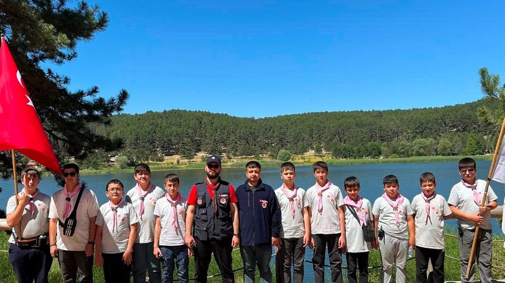 Hisarcık Diyanet izcileri Gölcük Yaylasında 3 gün kamp yaptı