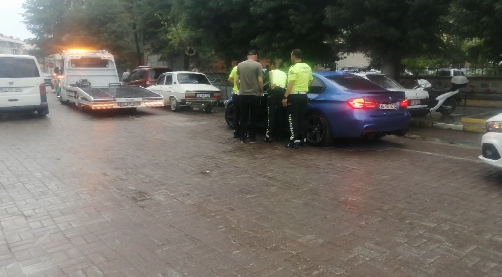 Hükümet konağı önündeki drifte 74 bin 935 TL ceza