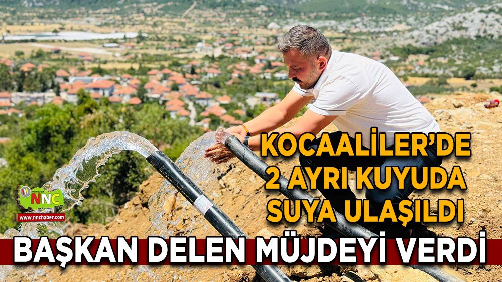 İçme suyu müjdesi! Kocaaliler’de 2 ayrı kuyuda suya ulaşıldı