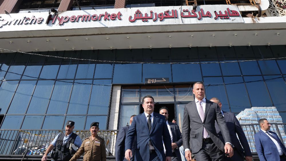  Irak Başbakanı Sudani, yangın faciasının yaşandığı alışveriş merkezinde incelemelerde bulundu