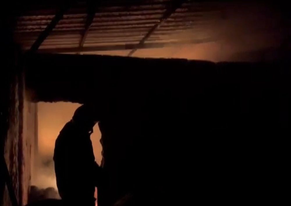 Kahramanmaraş'ta ahır yangını, 2 hayvan telef oldu