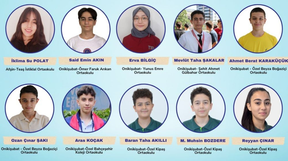  Kahramanmaraş'ta LGS'de büyük başarı: 10 öğrenci 500 tam puan aldı