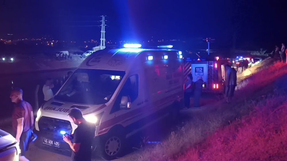  Kahramanmaraş'ta Otomobil sulama kanalına düştü Baba ve oğlu hayatını kaybetti