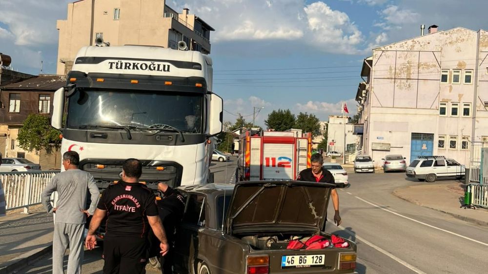 Kahramanmaraş'ta trafik kazası: 1 yaralı