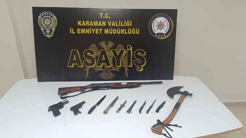 Karaman’da aranan 8 kişi tutuklandı
