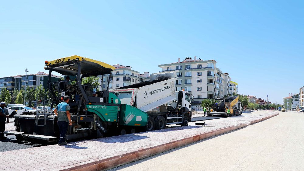 Karatay'da yol ve asfalt seferberliği