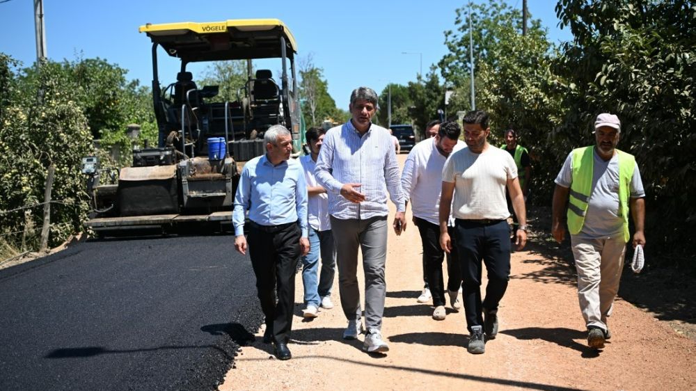 Kartepe'deki Mesudiye Caddesi asfaltlandı