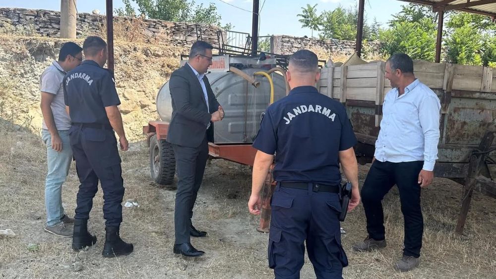 Kaymakam Dalak, orman yangınlarıyla mücadele kapsamında köylülerle buluşuyor