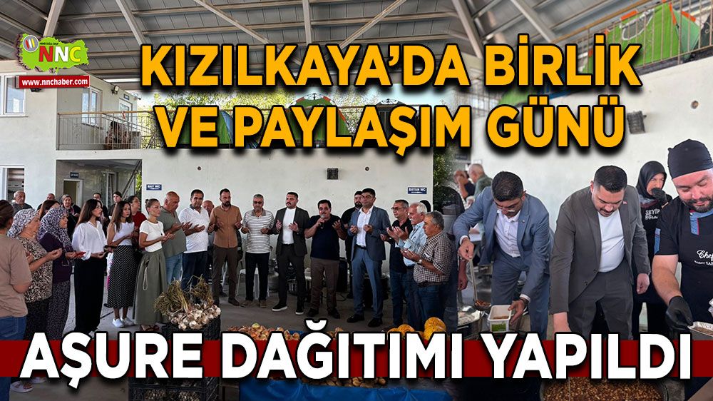 Kızılkaya’da Muharrem ayı dolayısıyla aşure dağıtıldı