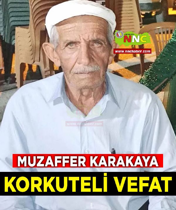 Korkuteli Vefat Muzaffer Karakaya