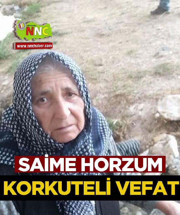 Korkuteli Vefat Saime Horzum
