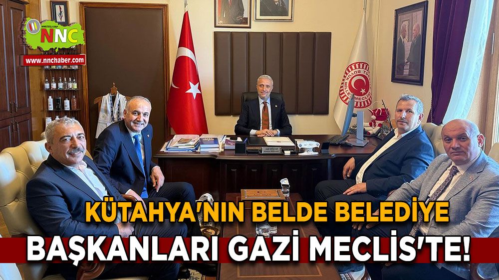 Kütahya'nın belde belediye başkanları Gazi Meclis'te! Milletvekili Biçer misafir etti