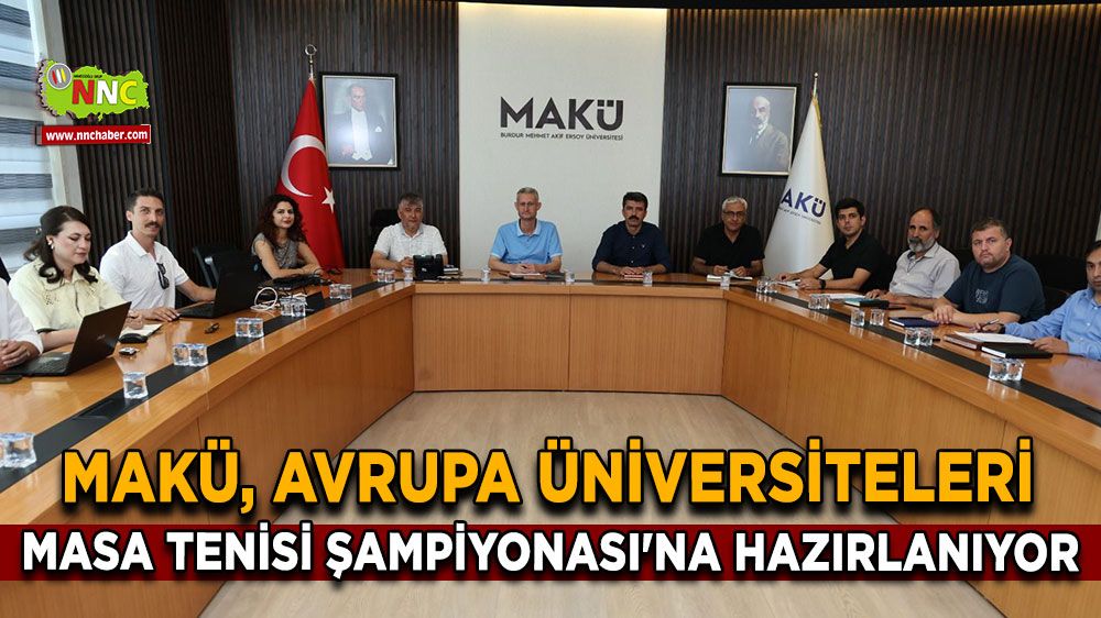 MAKÜ, Avrupa Üniversiteleri Masa Tenisi Şampiyonası'na hazırlanıyor