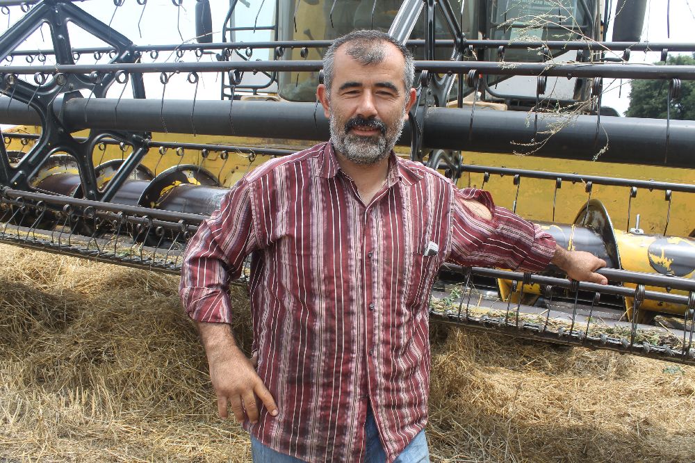 Manyas’ta hububat verimi üreticinin yüzünü güldürdü