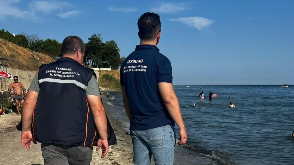 Marmaraereğlisi'nde sahile atık su denetimi yapıldı