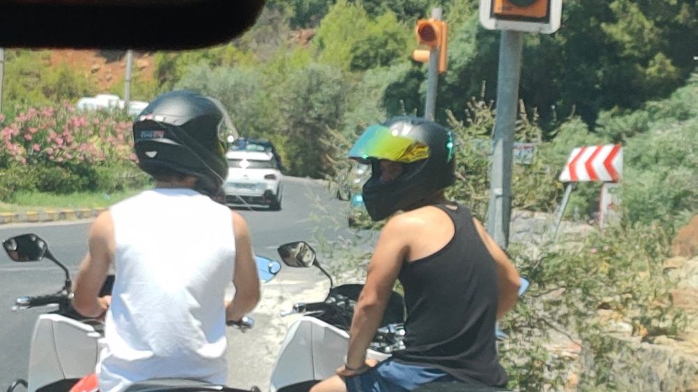Marmaris'te tehlikeli motosiklet yolculuğuna ceza