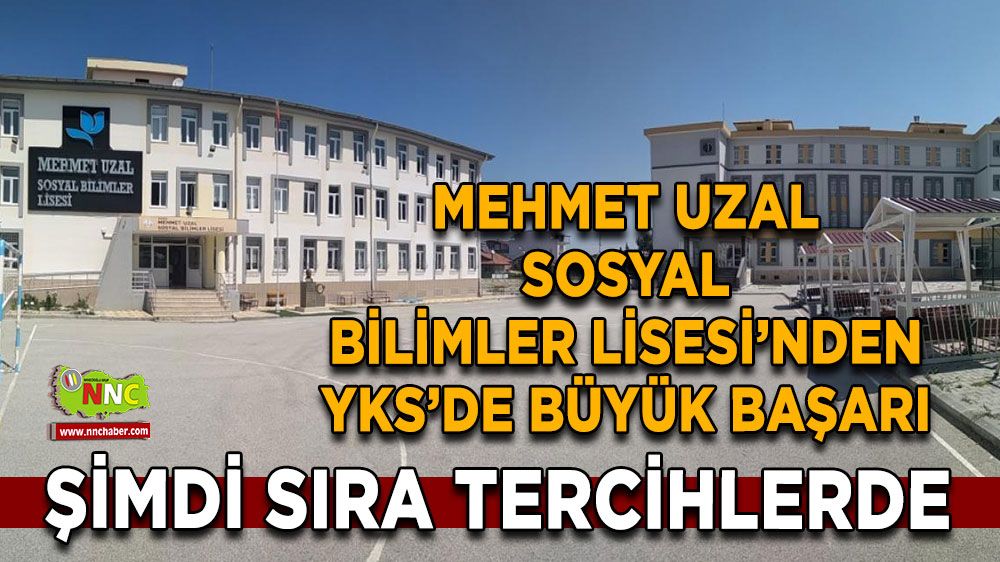 Mehmet Uzal Sosyal Bilimler Lisesi’nden YKS’de büyük başarı Şimdi sıra tercihlerde