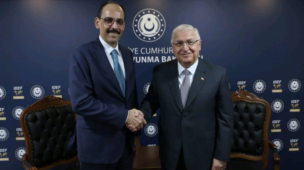  Milli Savunma Bakanı Yaşar Güler ile Milli İstihbarat Teşkilatı Başkanı İbrahim Kalın görüştü