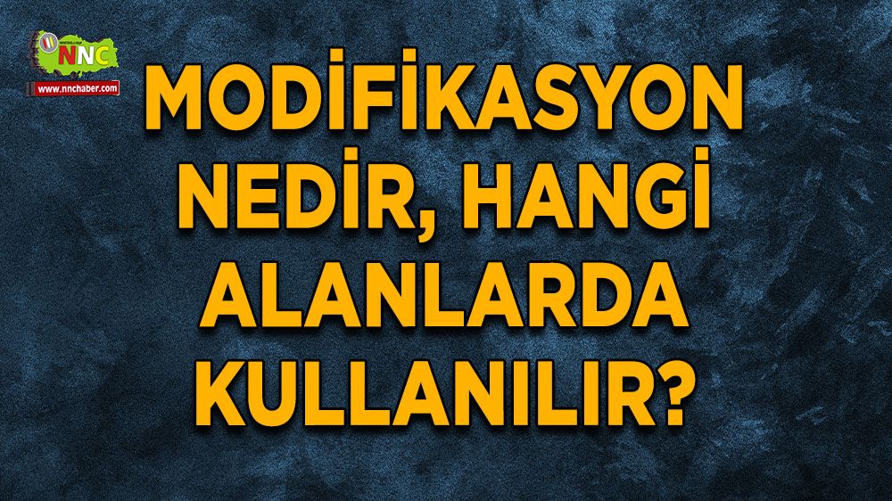 Modifikasyon nedir, modifikasyon hangi alanlarda kullanılır?