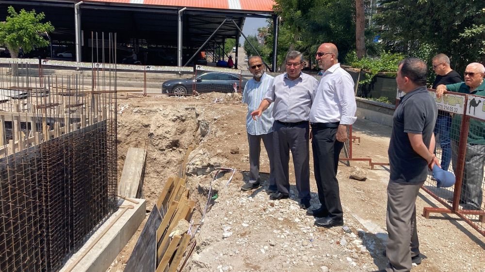 Müftü İmamoğlu, Mevlana Camii inşaatını yerinde inceledi