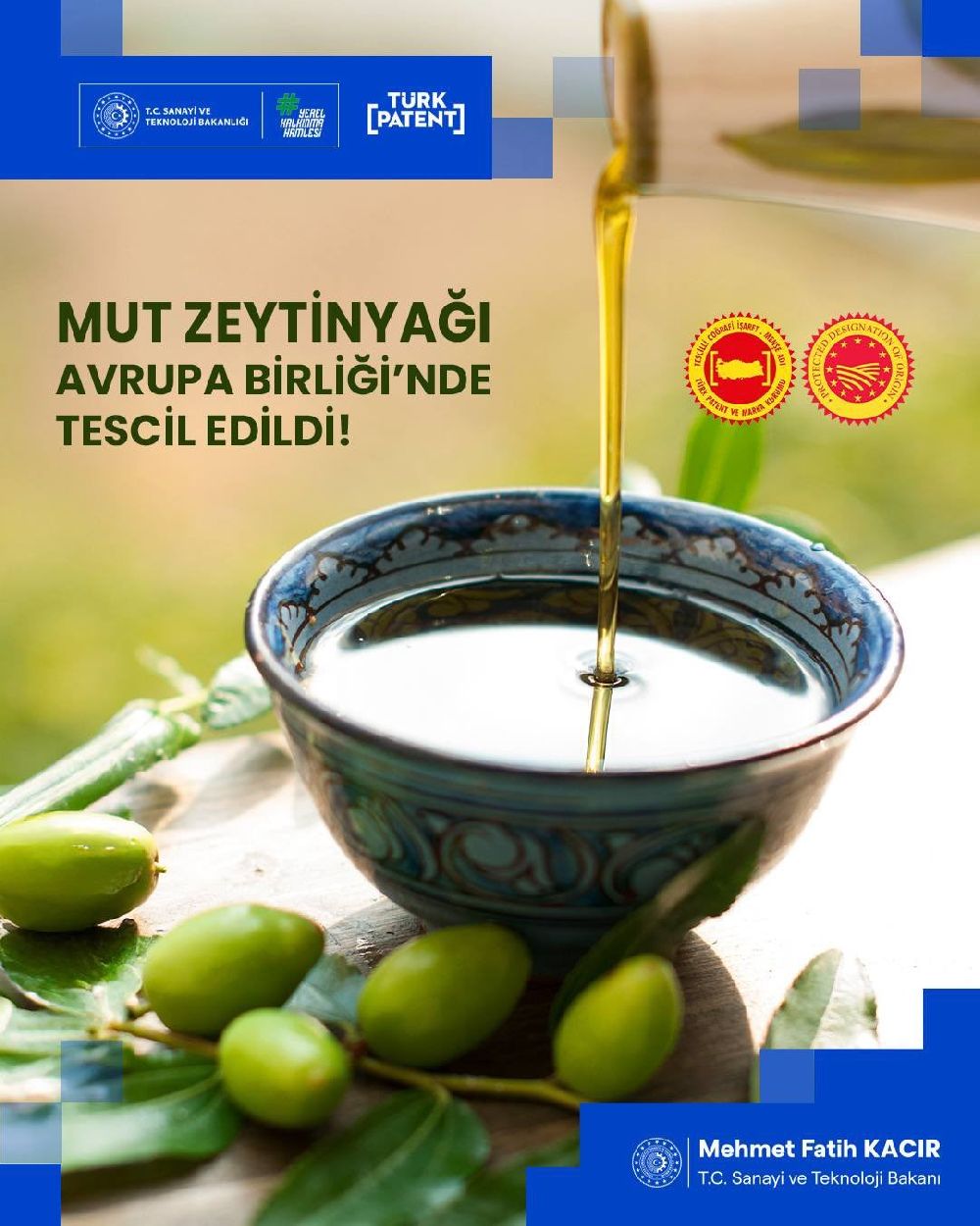 Mut zeytinyağı ve Kırkağaç kavununa AB'den coğrafi işaret tescili