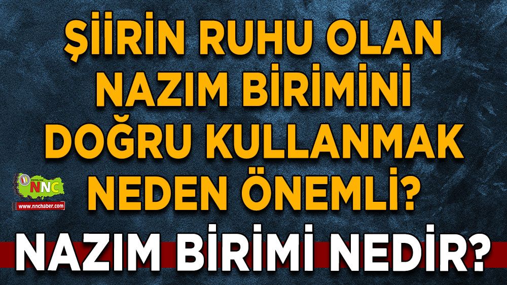 Nazım Birimi nedir? Şiirin ruhu olan Nazım Birimini doğru kullanmak neden bu kadar önemli?