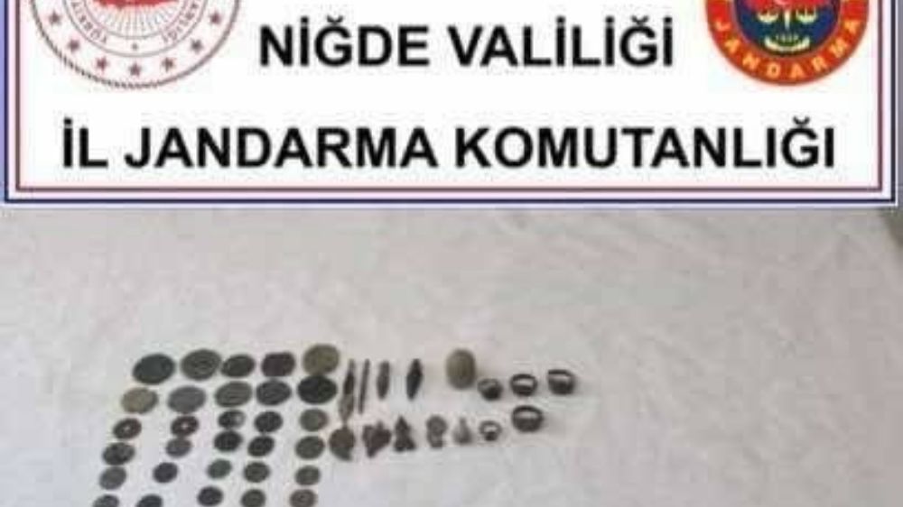 Niğde’de tarihi eser operasyonu: 55 parça eser ele geçirildi