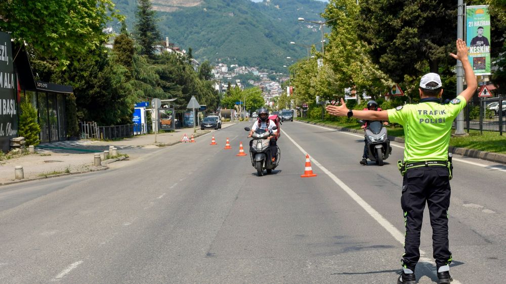 Ordu’da bir haftada 16 binden fazla araç ve sürücüsü denetlendi