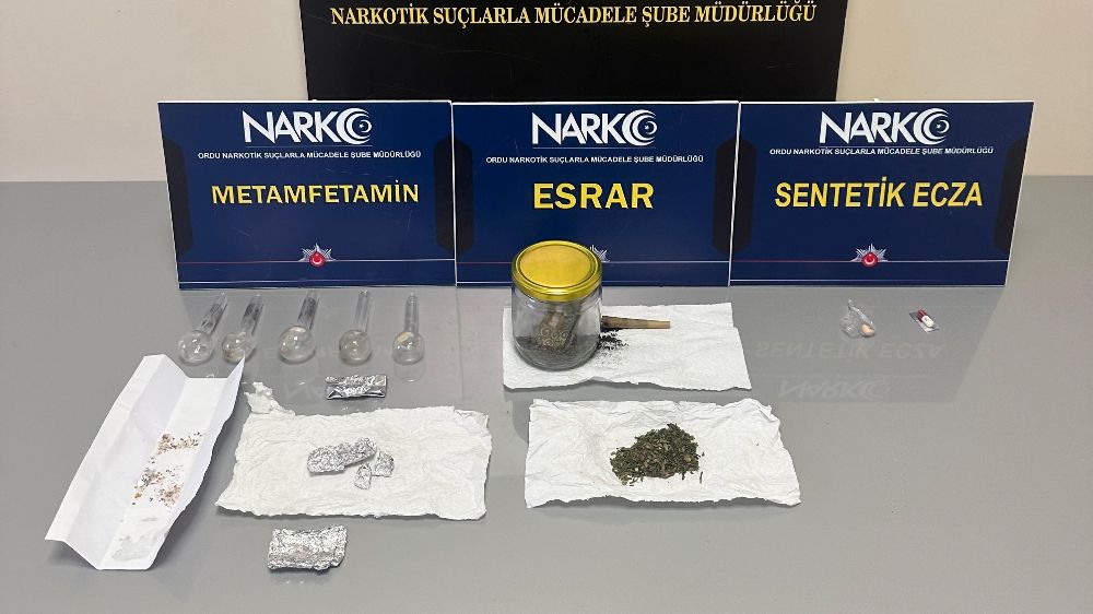 Ordu'da uyuşturucu operasyonlarında 4 tutuklama