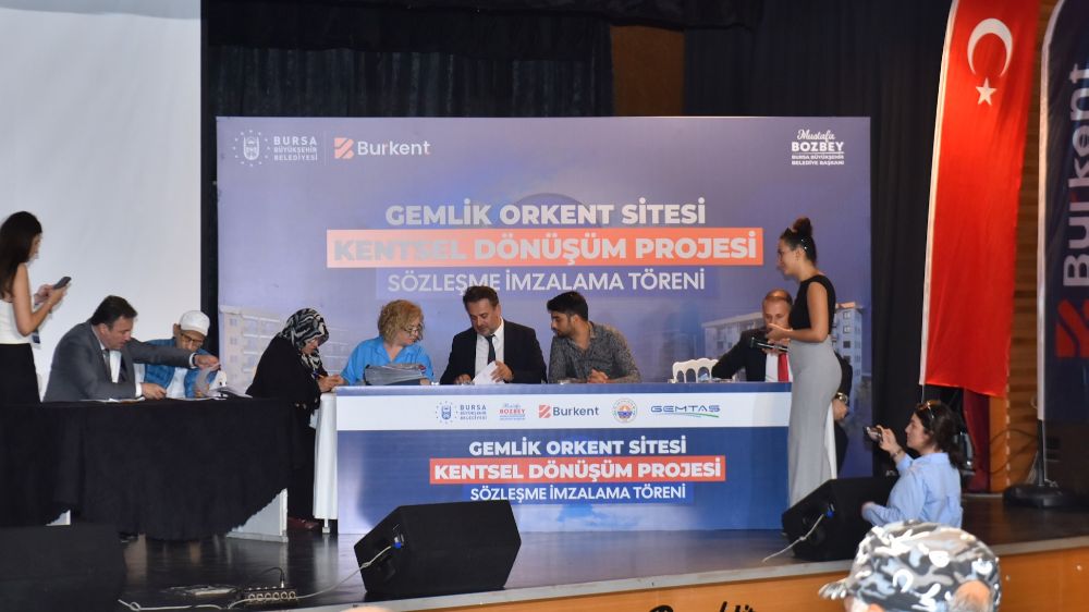 Orkent Sitesi Kentsel Dönüşüm Projesi’nde imzalar atıldı