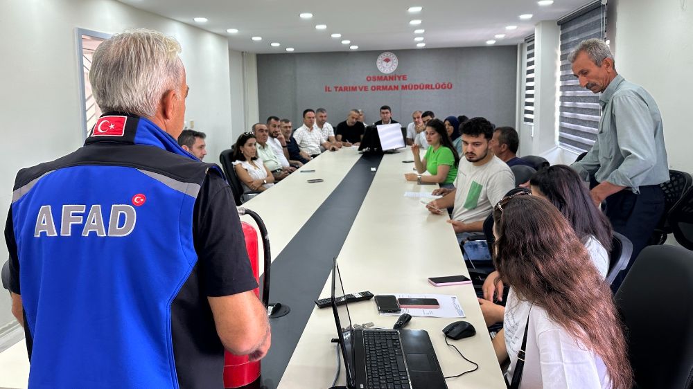Osmaniye İl Tarım ve Orman Müdürlüğü personeline yangın eğitimi verildi