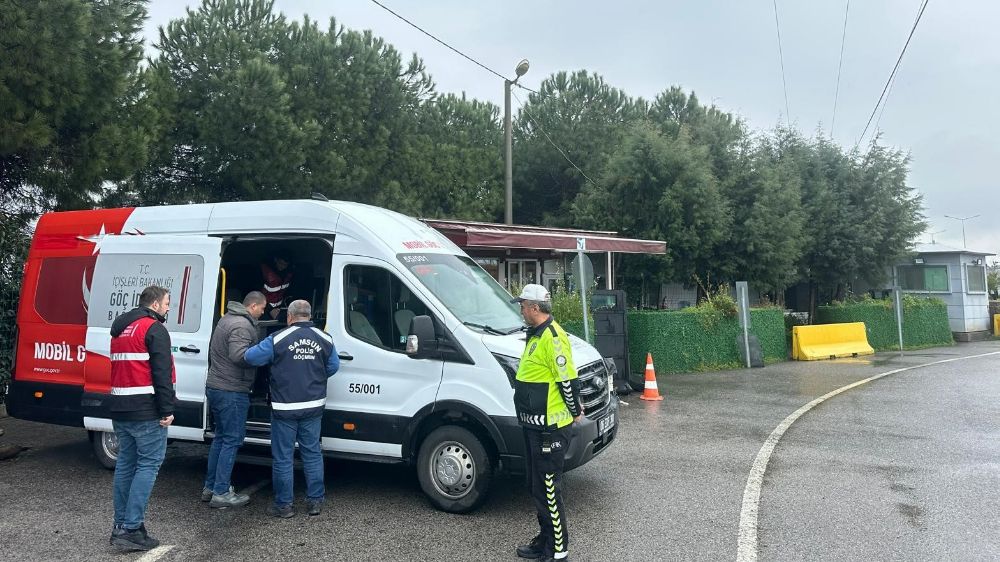 Samsun’da düzensiz göçle mücadele