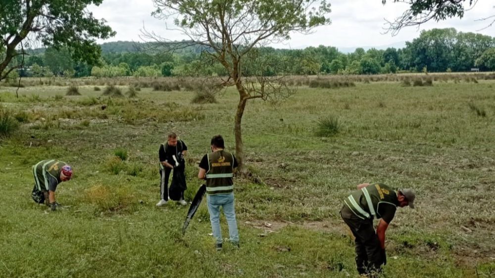 Sarıkum Tabiatı Koruma Alanı'nda temizlik seferberliği