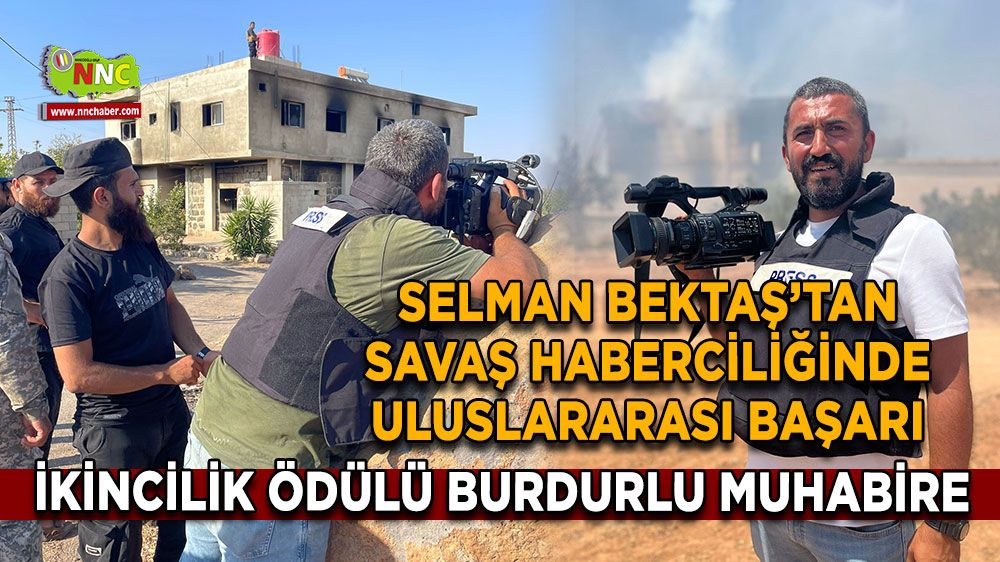 Selman Bektaş’tan savaş haberciliğinde uluslararası başarı Zoom’dan ikincilik ödülü Burdurlu muhabire