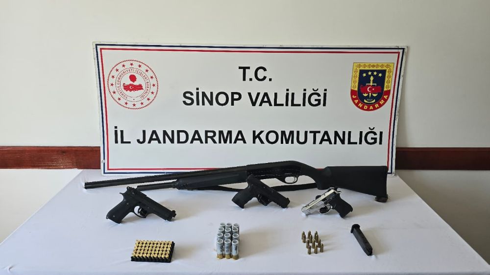 Sinop’ta düğünde havaya ateş eden 2 kişi yakalandı