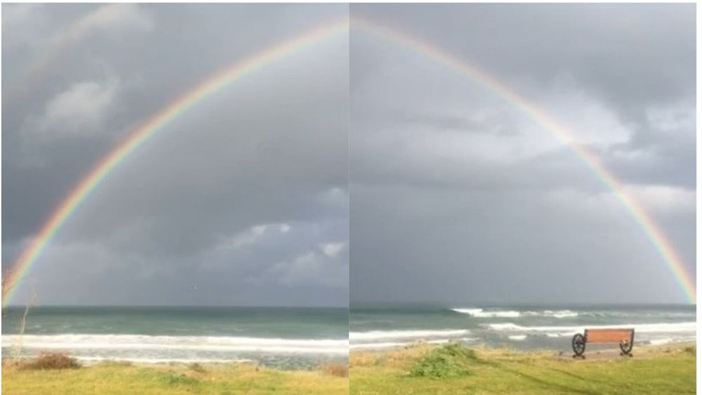 Sinop’ta gökkuşağı güzelliği