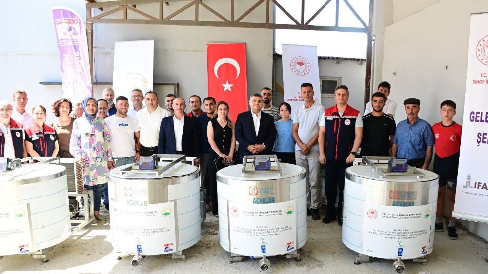 Sinop'ta süt üreticilerine destek