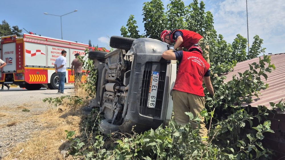 Susurluk’ta trafik kazası: 1 kişi yaralandı