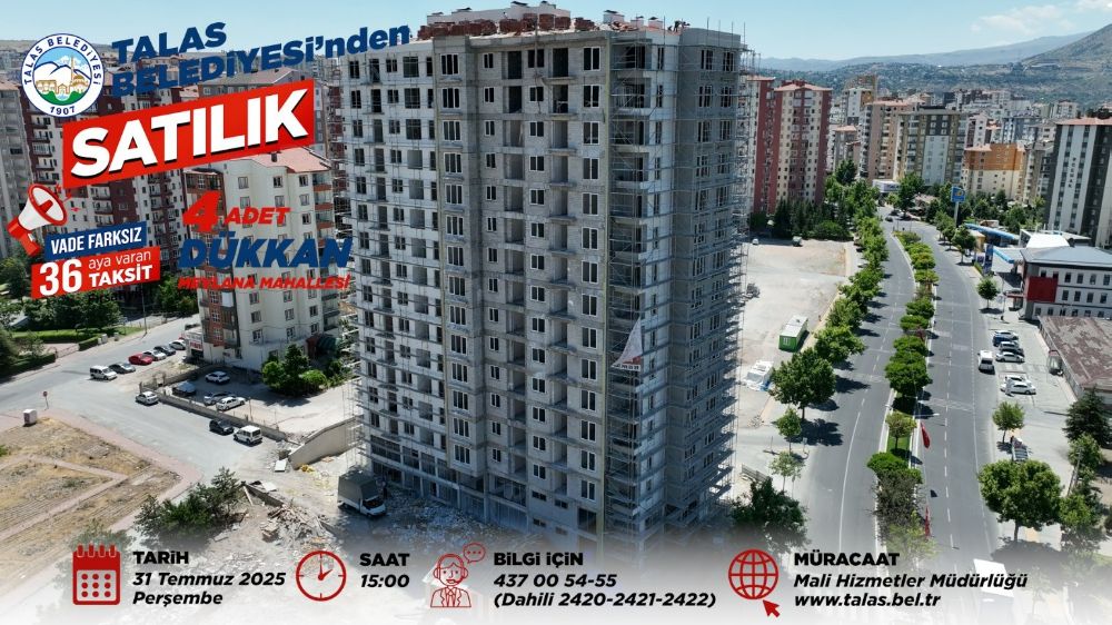 Talas’ta büyük yatırım fırsatı için sayılı saatler