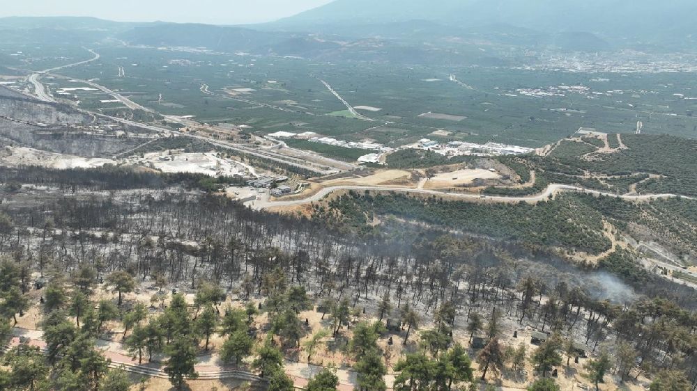 Tarihinin en büyük Gürsu yangınından yürek burkan bu manzaralar kaldı