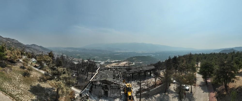 Tarihinin en büyük Gürsu yangınından yürek burkan bu manzaralar kaldı